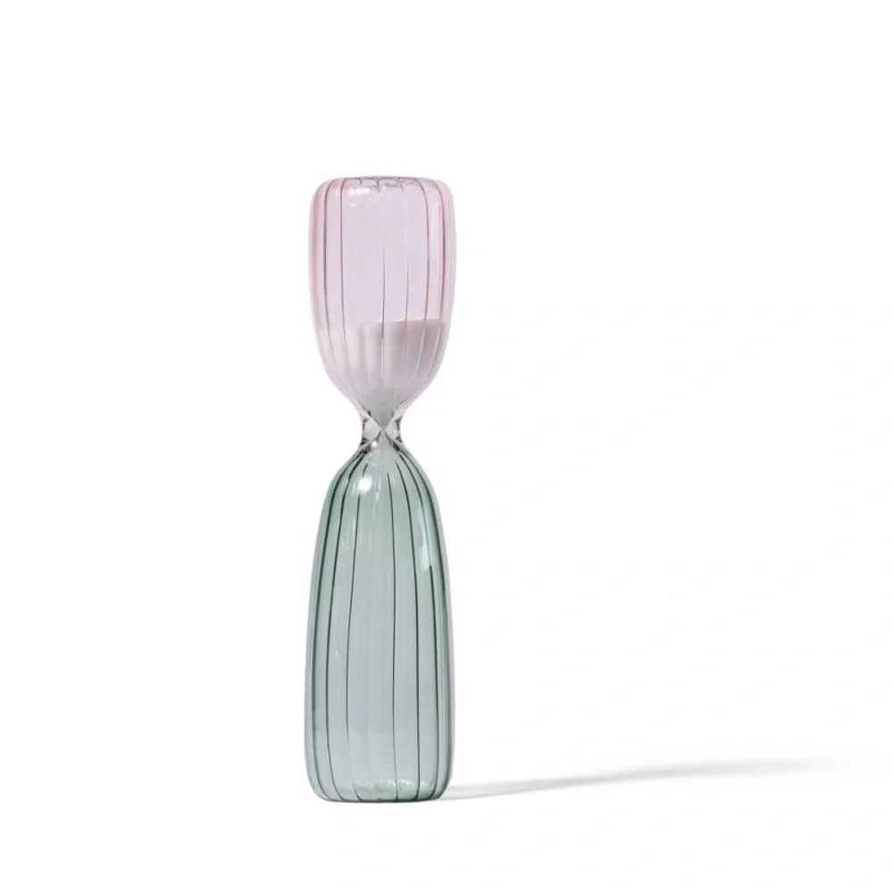 Target Bullseye Glass Analog Hourglass